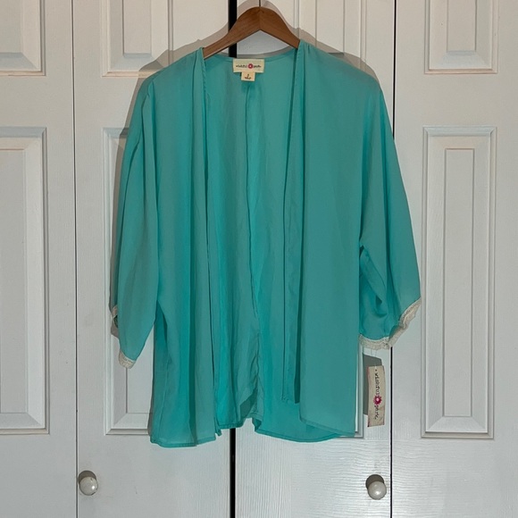 Wishful Park Tops - SOLD🎁🌟TEAL & LACE DUSTER NEW🎁